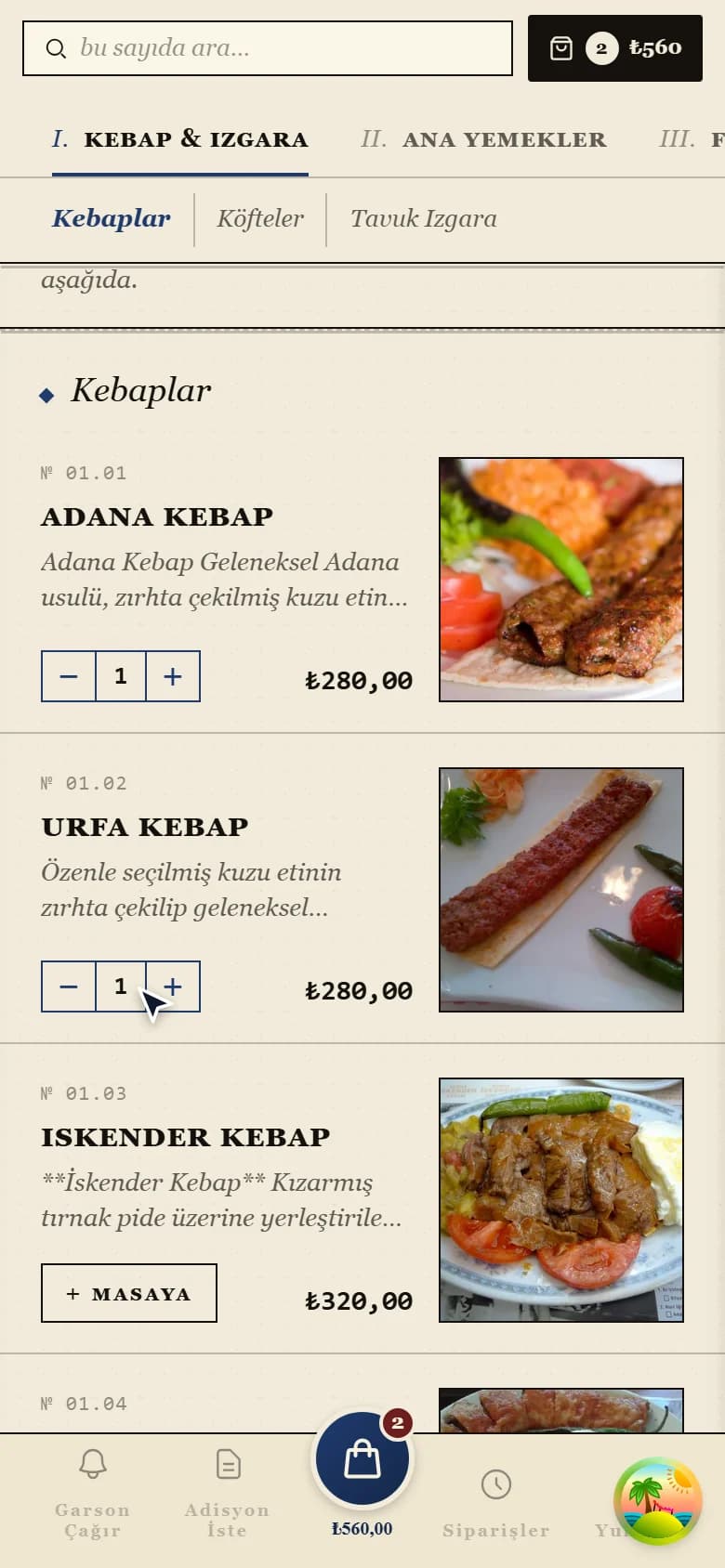 Ürünü sepete ekleme